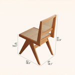 Stylish Ash Wood & Rattan Weave Chair – Modern Elegance for Your Home hlxl-4402