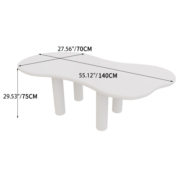 Sleek Contemporary White Oval Dining Table - Elegant Home Centerpiece hsj-2254