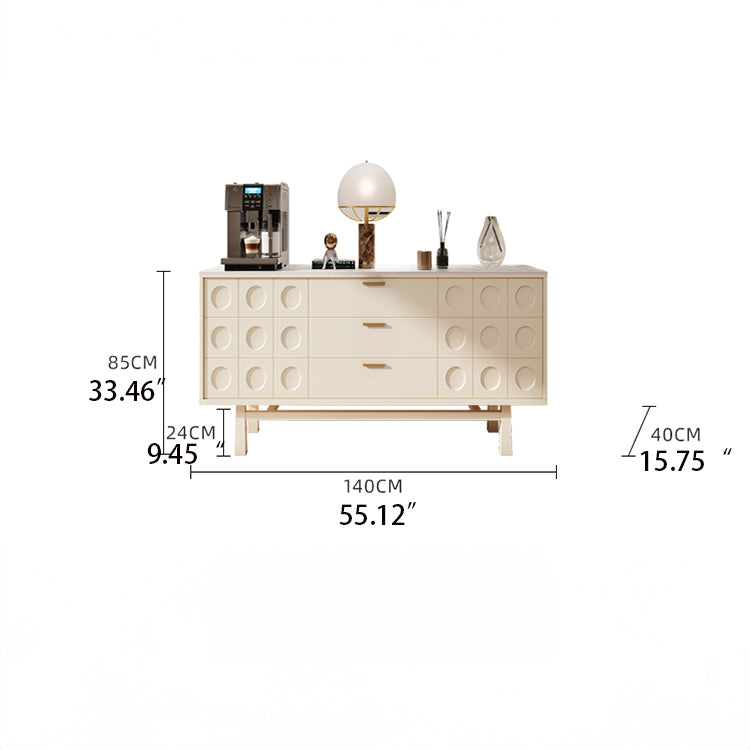 Sleek Modern Cabinet with Ash Wood and Ceramic Top - Perfect for Contemporary Interiors fmsjj-4213