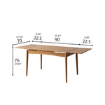 Natural Cherry Wood & Plywood Oak Wood Table - Elegant Wooden Furniture fyx-837