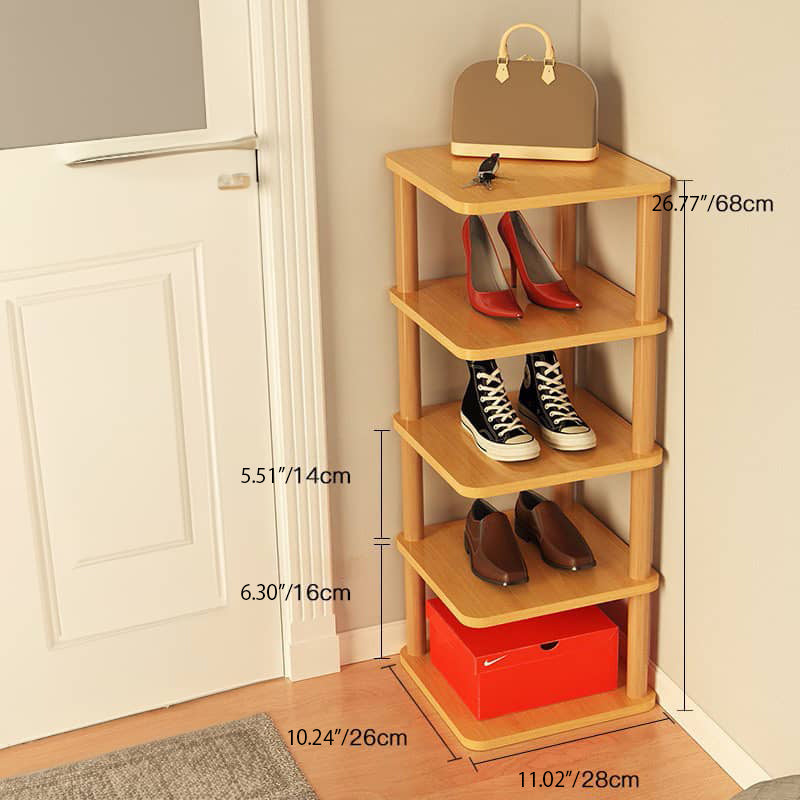 Sleek & Stylish Solid Wood Storage Rack - White, Natural, Black Finish Options fxjc-916