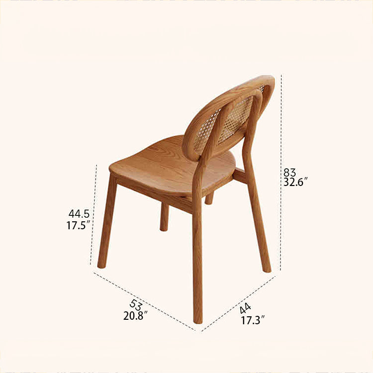 Stylish Ash Wood & Rattan Weave Chair – Modern Elegance for Your Home hlxl-4402