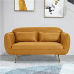 Stylish Multi-Color Sofa: Orange, Dark Green, Blue, Khaki & Brown Techno Fabric Cotton Blend qm-9