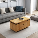 Modern Multi-Layer Tea Table with Synthetic Leather Finish - Stylish Centerpiece for Your Living Room fcx-2591