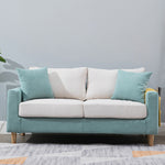 Stylish Multi-Color Scratch-Resistant Fabric Sofa with Rubber Wood Legs yr-123