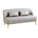 Modern Multi-Color Sofa: Gray, Yellow, Off-White, Dark Green, Orange - Premium Techno Fabric & Cotton, Wood Frame qm-13