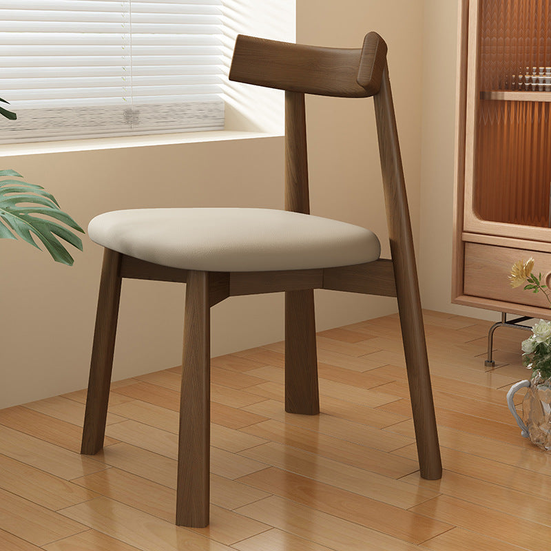 Modern Oak Dining Chair with PU Leather Upholstery - Stylish Seating for Your Home fjx-2659