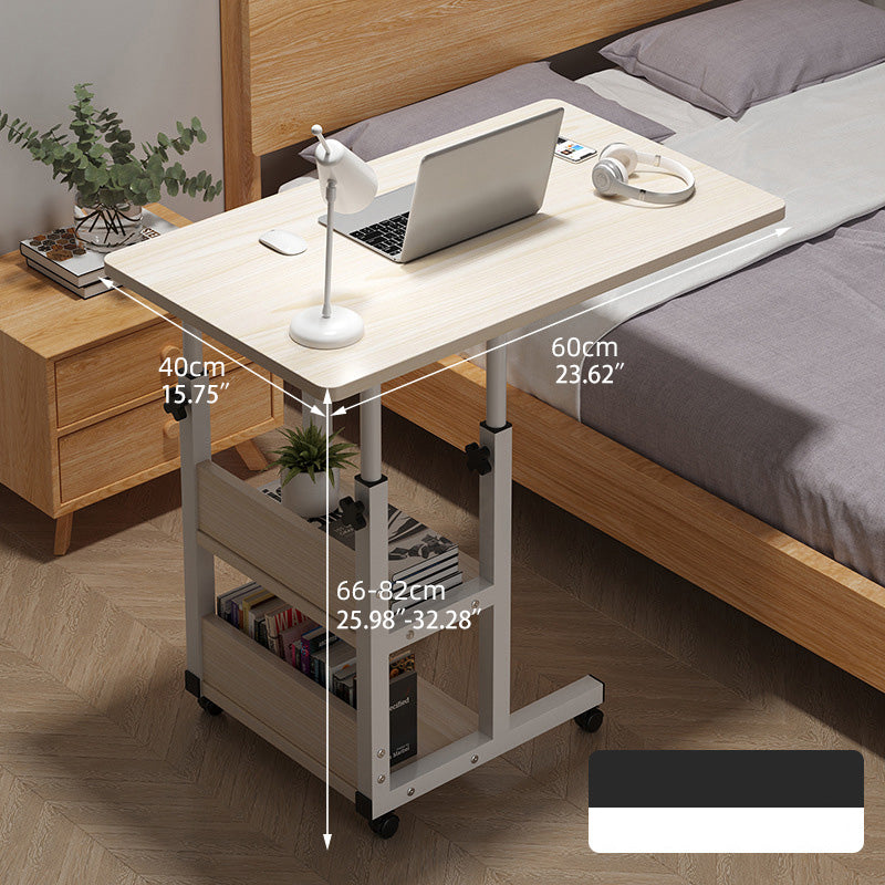 Natural Wood Color Multi-Layer Board - Stylish Table with White and Black Accents fxjc-508