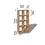 Stunning Cherry Wood Cabinet - Premium Natural Wood Finish with Durable Plywood Base hykmq-759