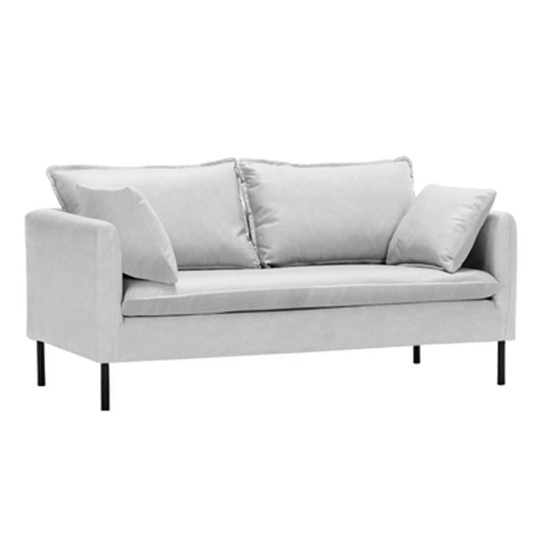 Stylish Mint Green & Dark Blue Sofa with Techno Fabric for Modern Living Rooms qm-5