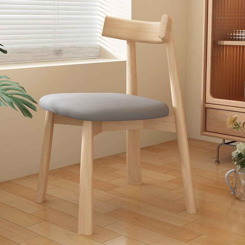 Modern Oak Dining Chair with PU Leather Upholstery - Stylish Seating for Your Home fjx-2659