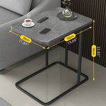 Stylish Modern Tea Table in Black, White, and Gray – Perfect for Any Living Room Decor fxjc-913