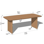 Elegant Natural Wood Table - Cherry Wood & Red Oak Finishes Available hykmq-798