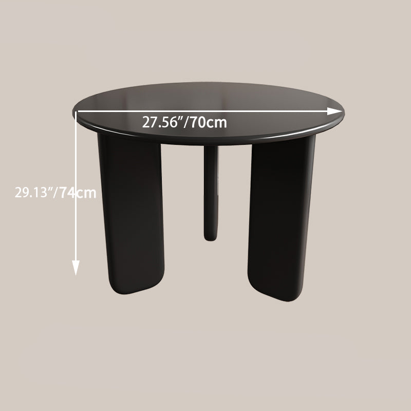 Modern Round Dining Table with Elegant Gloss Finish for Stylish Spaces hsj-2249