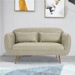 Stylish Multi-Color Sofa: Orange, Dark Green, Blue, Khaki & Brown Techno Fabric Cotton Blend qm-9