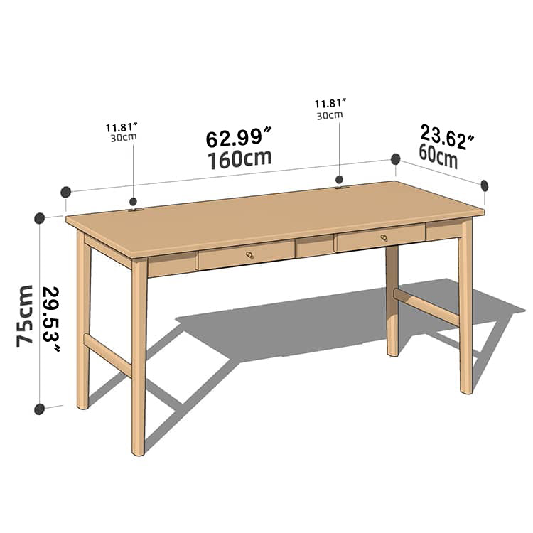 Premium Solid Wood Table - Elegant Brown, Red Oak & Black Walnut Choices hykmq-749