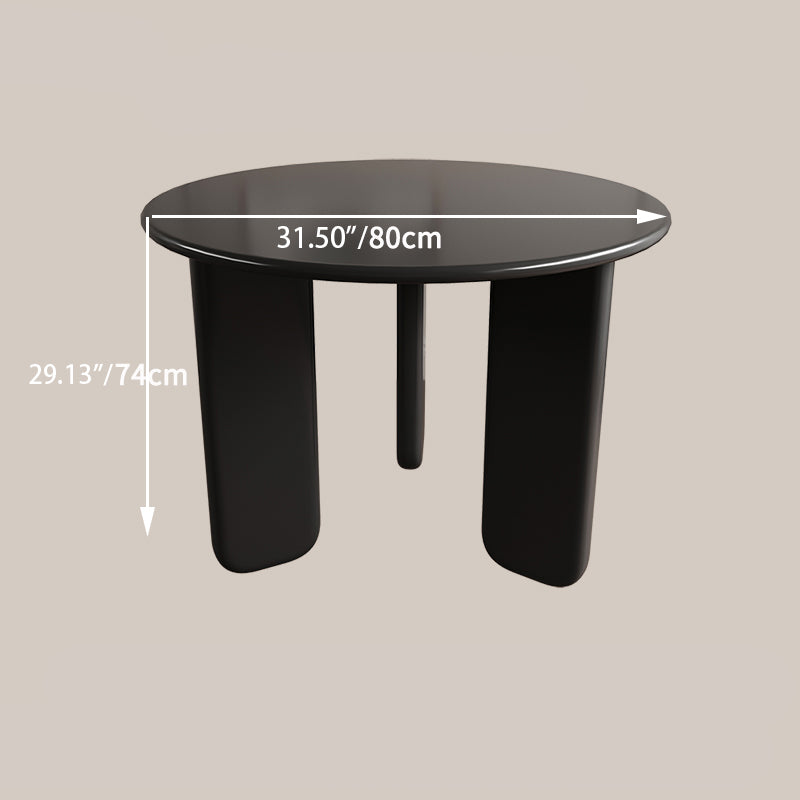 Modern Round Dining Table with Elegant Gloss Finish for Stylish Spaces hsj-2249