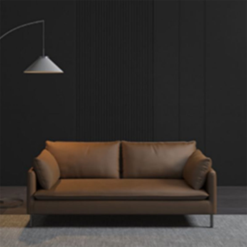 Stylish Mint Green & Dark Blue Sofa with Techno Fabric for Modern Living Rooms qm-5