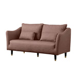 Stylish Dual-Tone Sofa Collection: Dark Blue, Orange, Green & More - Techno Fabric Cotton Blend qm-8