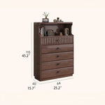 Modern Black Wood Cabinet Set with Elegant Storage Design hlxl-4412