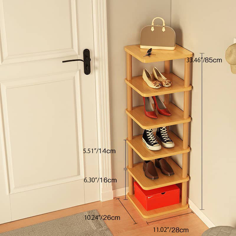 Sleek & Stylish Solid Wood Storage Rack - White, Natural, Black Finish Options fxjc-916