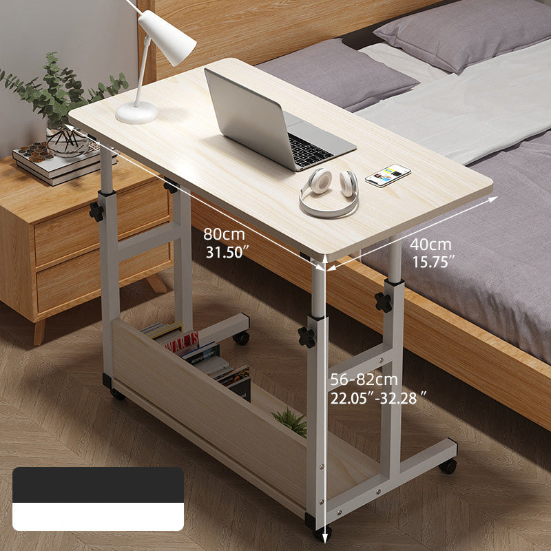 Natural Wood Color Multi-Layer Board - Stylish Table with White and Black Accents fxjc-508