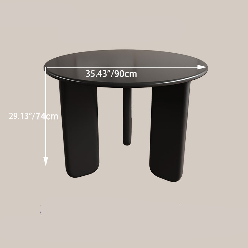Modern Round Dining Table with Elegant Gloss Finish for Stylish Spaces hsj-2249