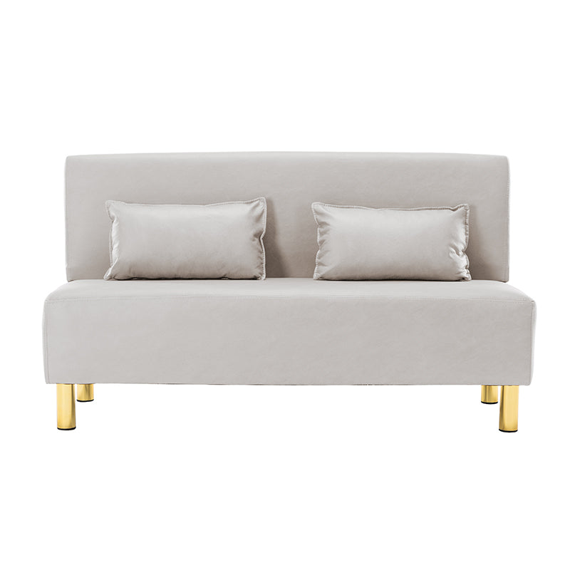 Stylish Multi-Color Sofa: Orange, Khaki, Dark Green, Blue & Light Brown with Premium Wood Finish & Techno Fabric Blend qm-15