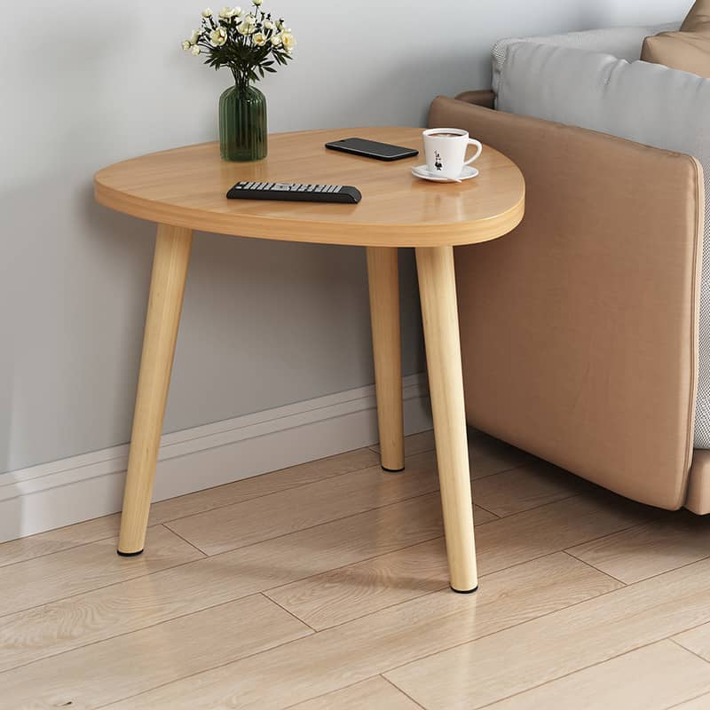 Elegant Solid Wood Tea Table – Modern White, Natural, & Black Design fxjc-919