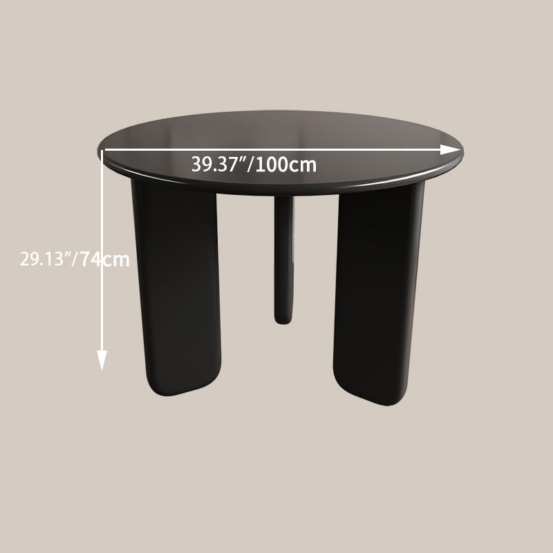 Modern Round Dining Table with Elegant Gloss Finish for Stylish Spaces hsj-2249