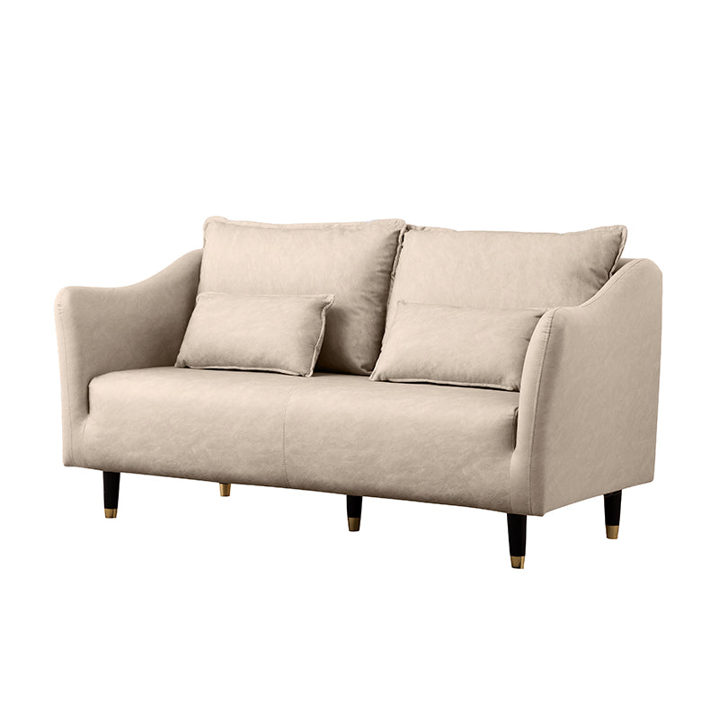 Stylish Dual-Tone Sofa Collection: Dark Blue, Orange, Green & More - Techno Fabric Cotton Blend qm-8