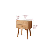 Elegant Cherry Wood Bedside Cupboard with Copper and Glass Accents fyx-862