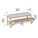 Handcrafted Green Stool in Natural Wood with Cotton Linen Upholstery - Multiple Color Options Available hykmq-744