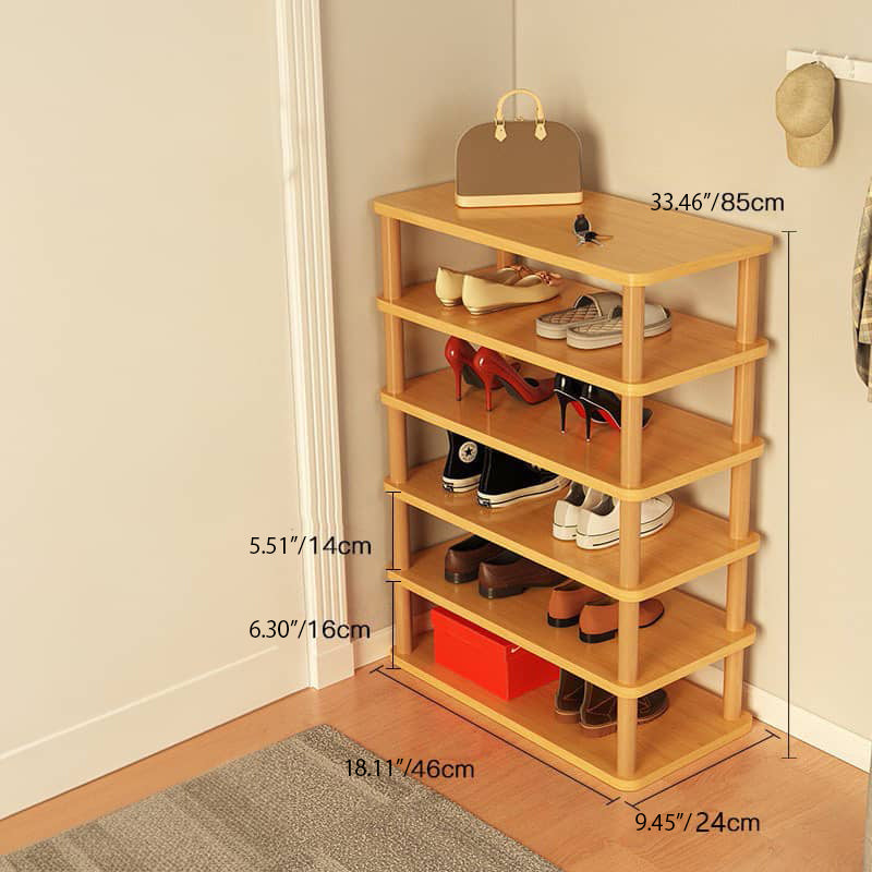 Sleek & Stylish Solid Wood Storage Rack - White, Natural, Black Finish Options fxjc-916