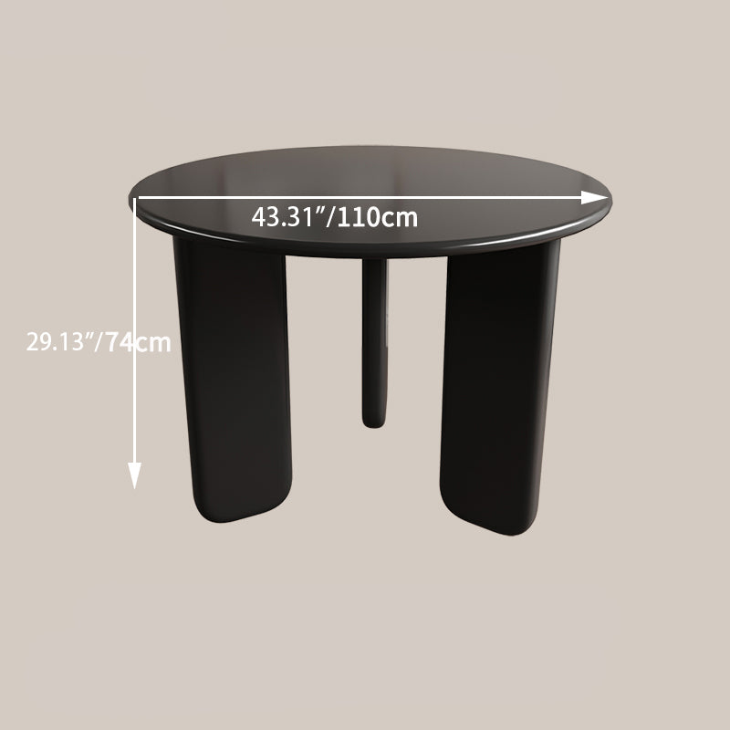 Modern Round Dining Table with Elegant Gloss Finish for Stylish Spaces hsj-2249