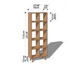 Stunning Cherry Wood Cabinet - Premium Natural Wood Finish with Durable Plywood Base hykmq-759