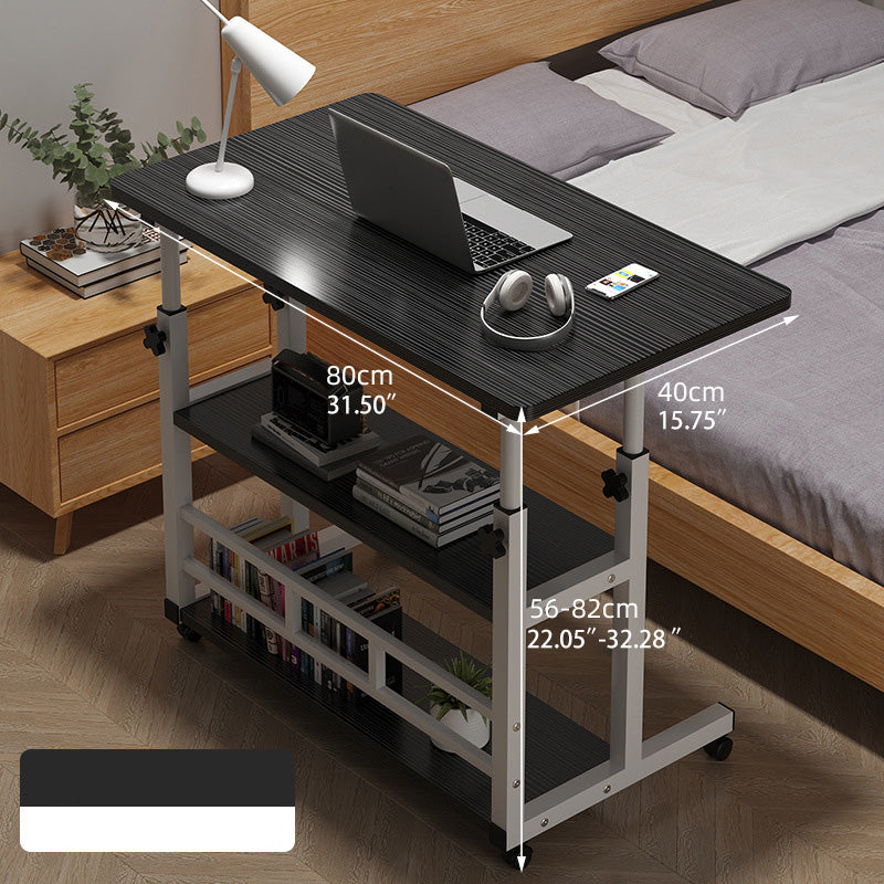 Natural Wood Color Multi-Layer Board - Stylish Table with White and Black Accents fxjc-508