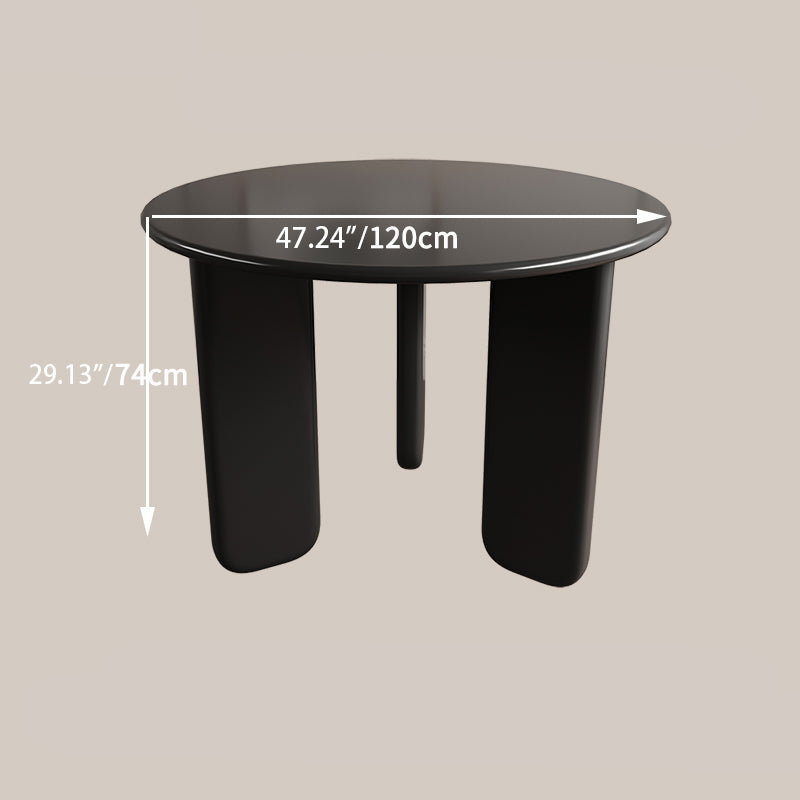 Modern Round Dining Table with Elegant Gloss Finish for Stylish Spaces hsj-2249