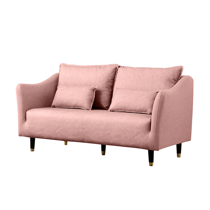 Stylish Dual-Tone Sofa Collection: Dark Blue, Orange, Green & More - Techno Fabric Cotton Blend qm-8