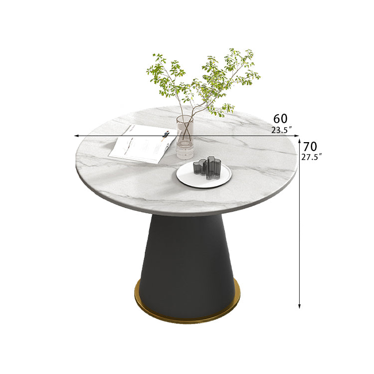 Stylish Marble and Synthetic Leather Table - Modern Elegance for Your Living Space hyq-4429