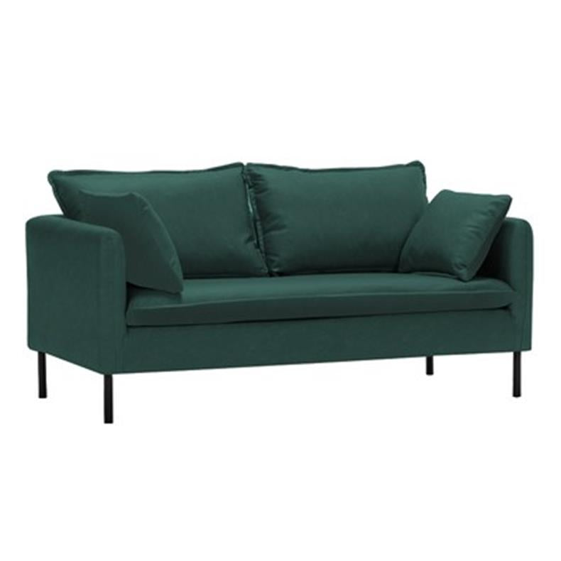 Stylish Mint Green & Dark Blue Sofa with Techno Fabric for Modern Living Rooms qm-5