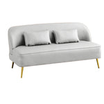Modern Multi-Color Sofa: Gray, Yellow, Off-White, Dark Green, Orange - Premium Techno Fabric & Cotton, Wood Frame qm-13