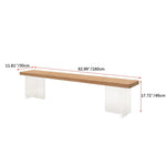 Stylish Pine Wood & Acrylic Dining Table - Modern Elegance for Your Home fsdb-2266
