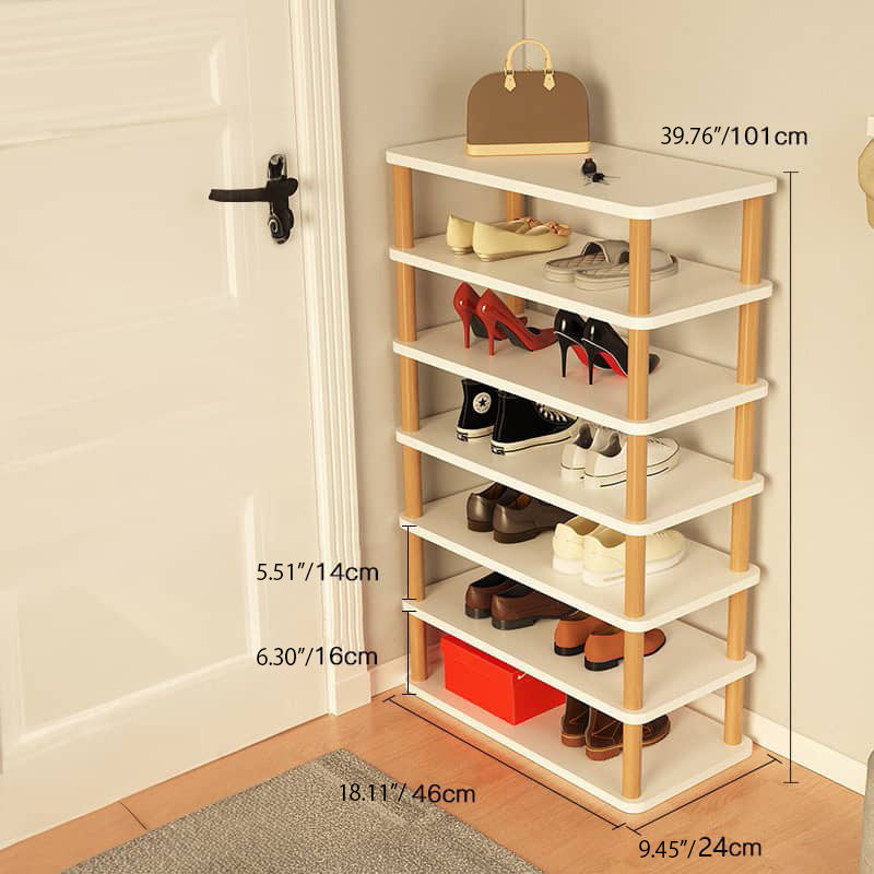 Sleek & Stylish Solid Wood Storage Rack - White, Natural, Black Finish Options fxjc-916