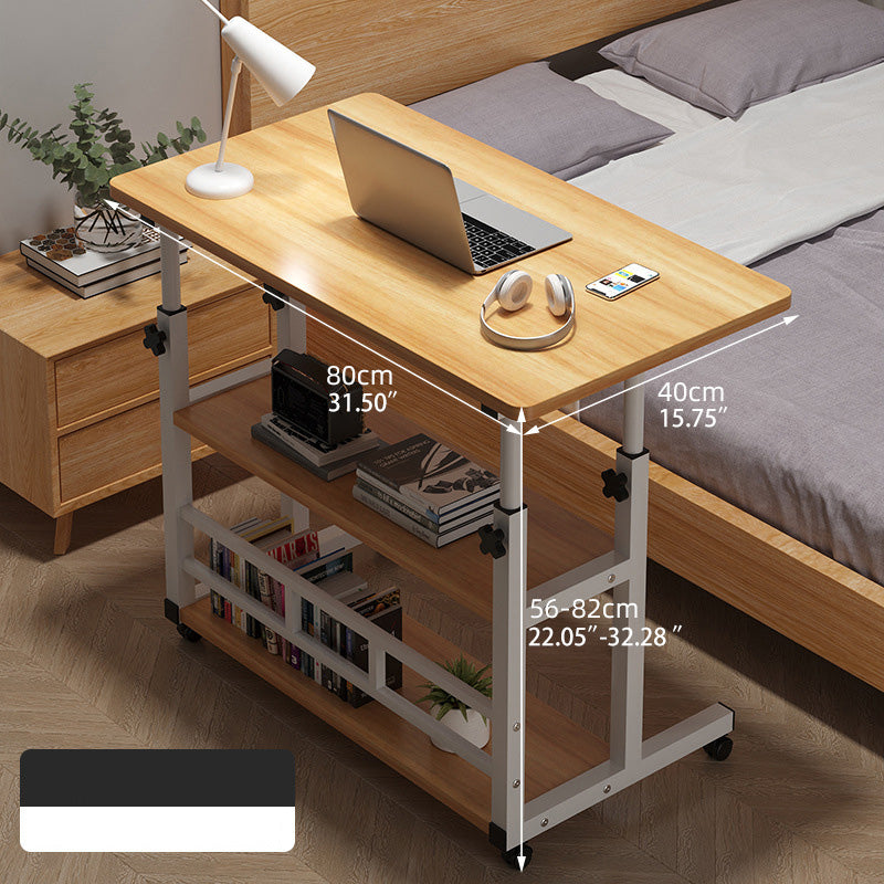 Natural Wood Color Multi-Layer Board - Stylish Table with White and Black Accents fxjc-508