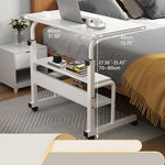 Natural Wood Color Multi-Layer Board - Stylish Table with White and Black Accents fxjc-508