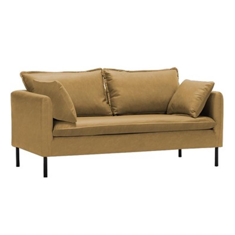 Stylish Mint Green & Dark Blue Sofa with Techno Fabric for Modern Living Rooms qm-5