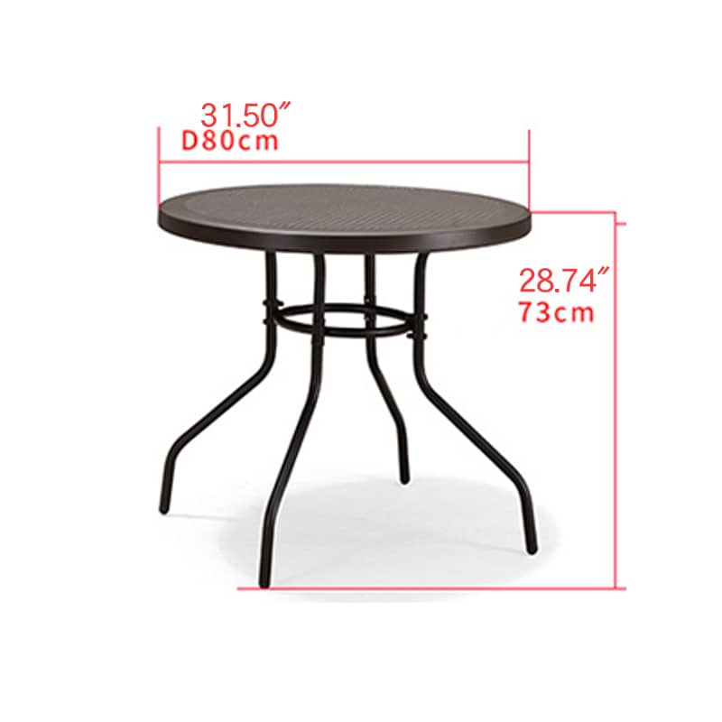 Stylish Modern Table with Black Glass Top and Durable Brown Steel Frame zy-268