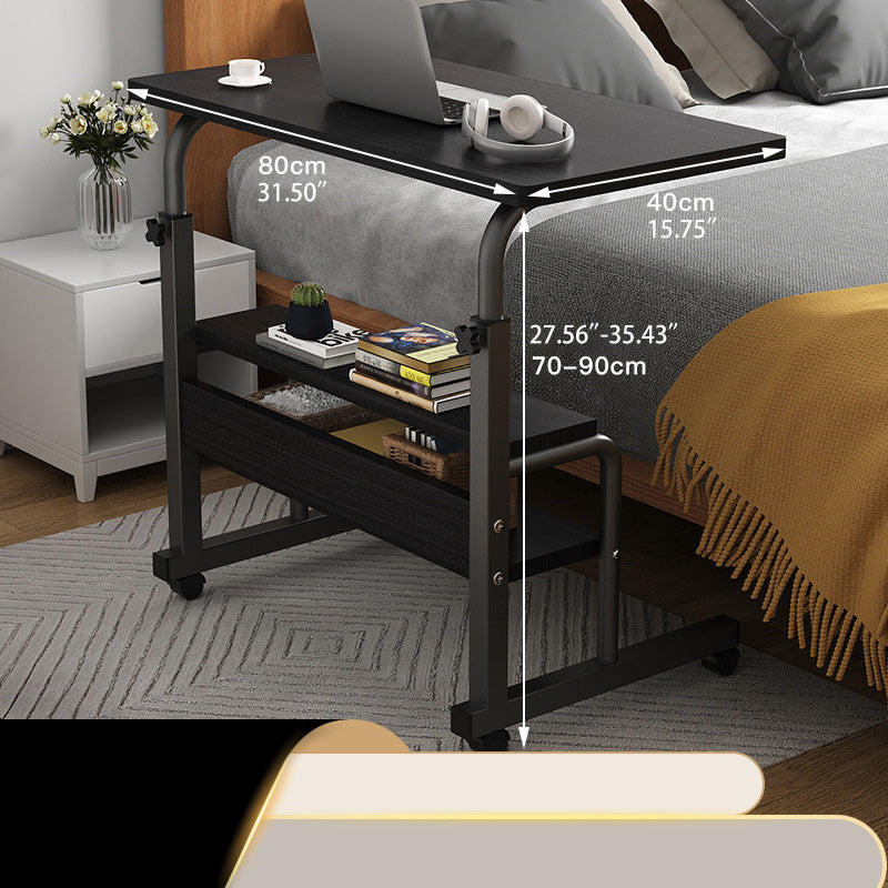 Natural Wood Color Multi-Layer Board - Stylish Table with White and Black Accents fxjc-508