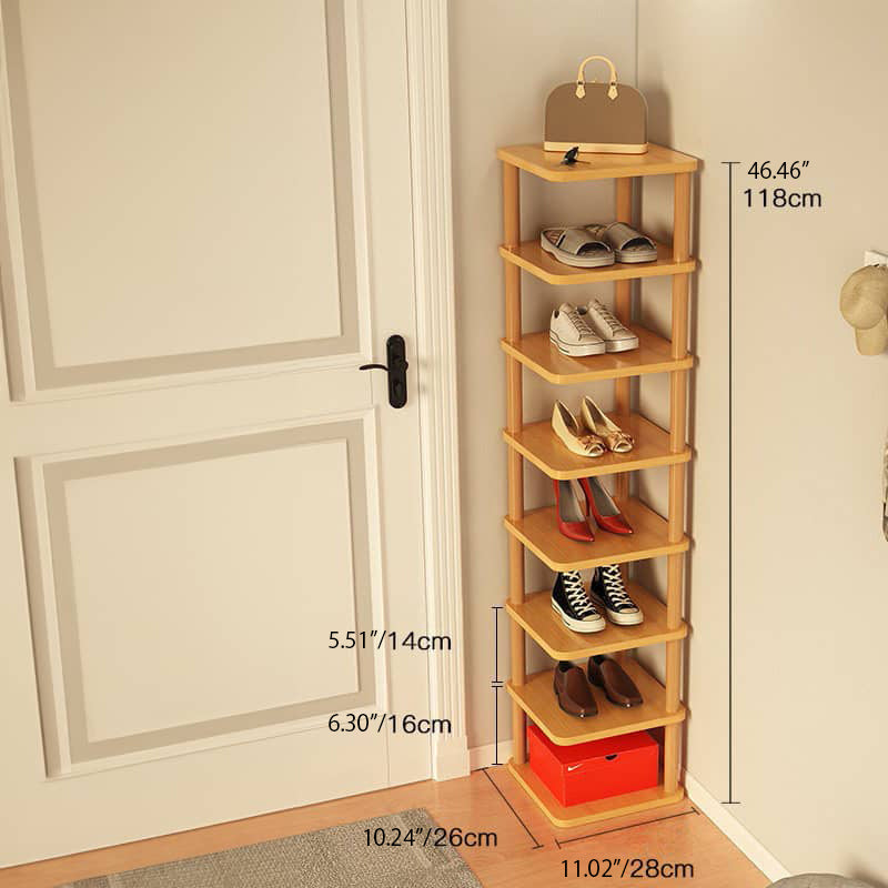 Sleek & Stylish Solid Wood Storage Rack - White, Natural, Black Finish Options fxjc-916